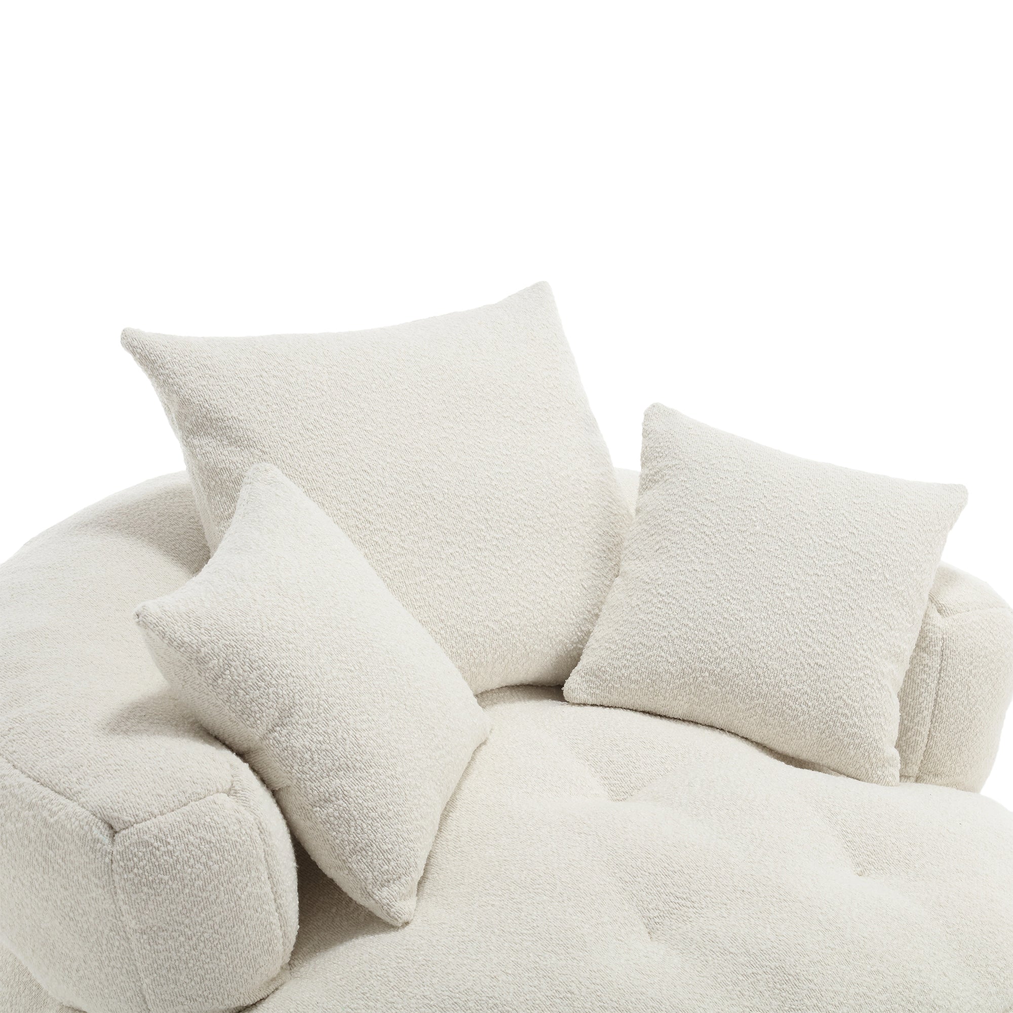 Chenille Sponge single sofa,No Assembly Required,Fluffy Modern Sleeper