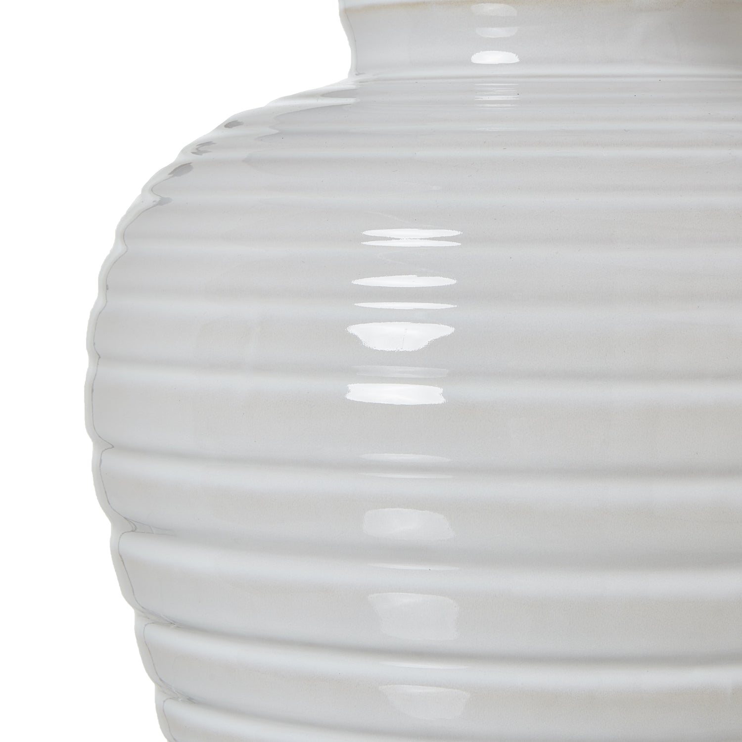 White Ceramic Pot Lamp