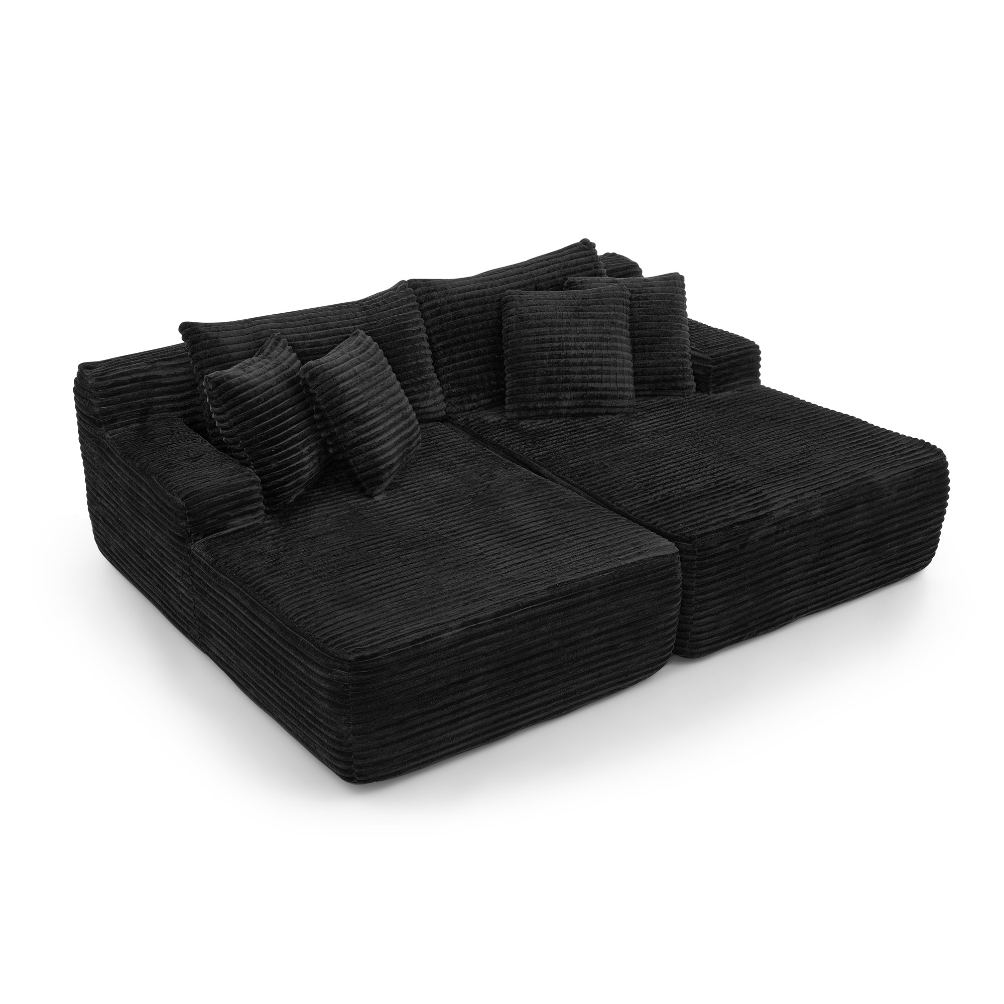 Two-seater lazy sofa lounge chair,Compressed sofa no assembly