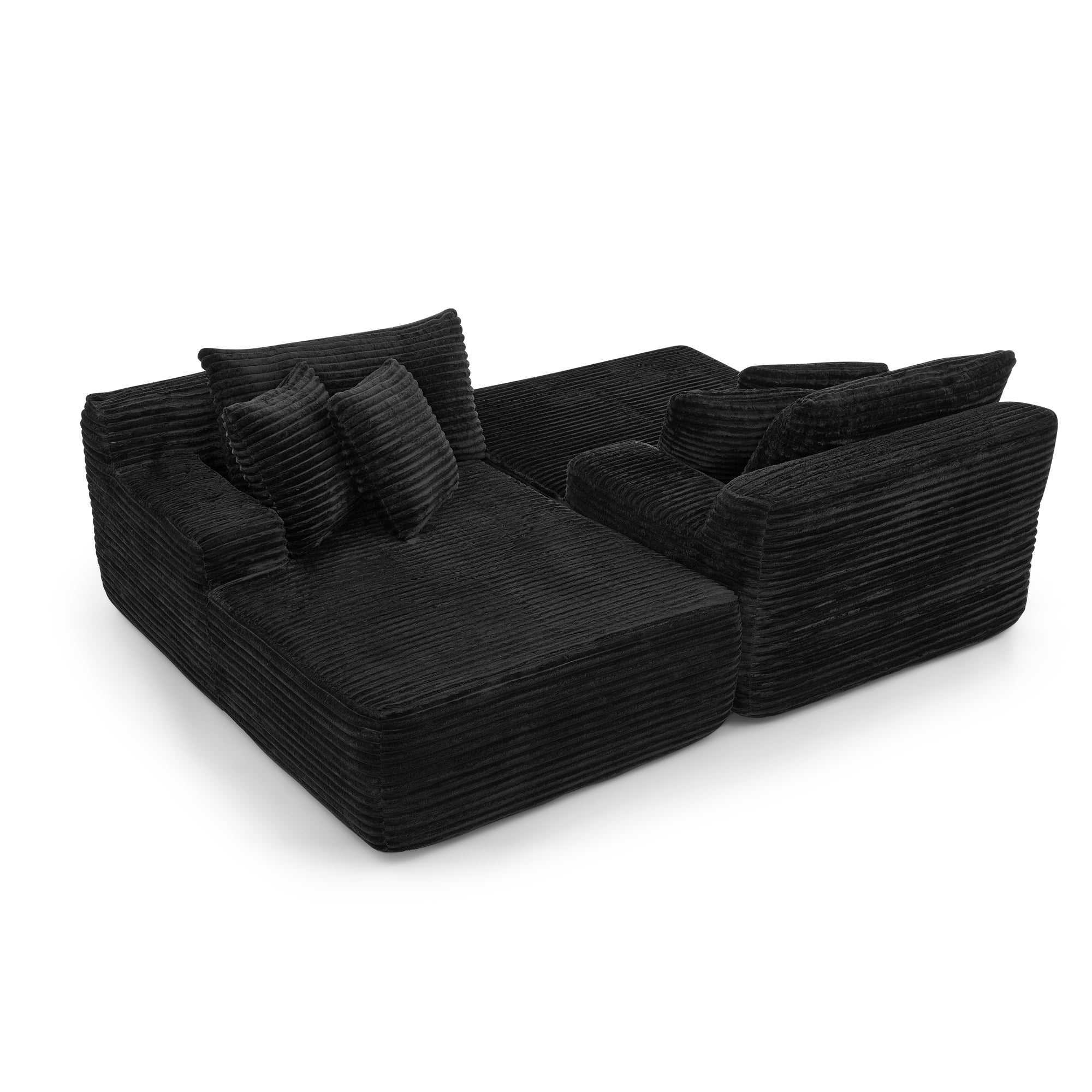 Two-seater lazy sofa lounge chair,Compressed sofa no assembly