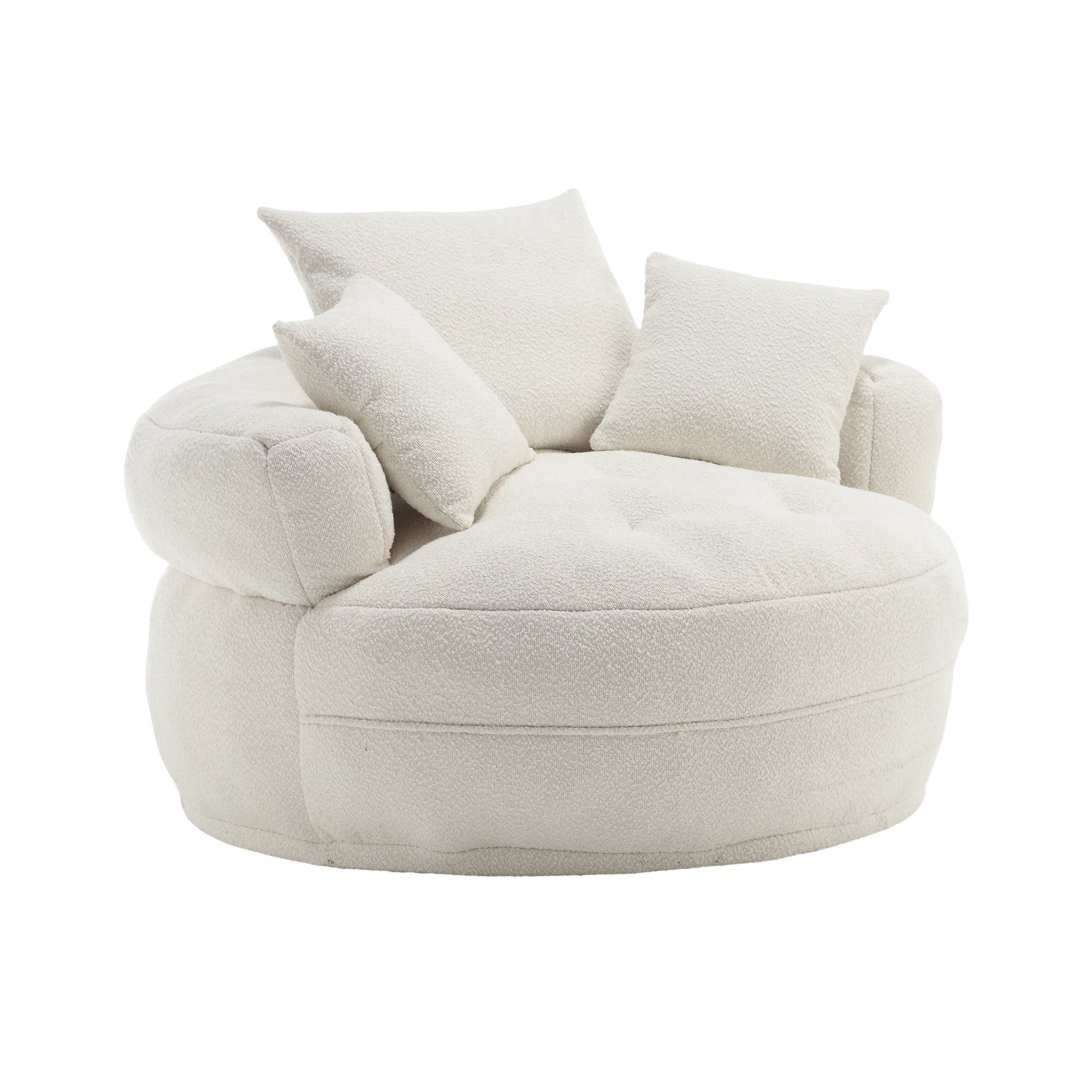 Chenille Sponge single sofa,No Assembly Required,Fluffy Modern Sleeper