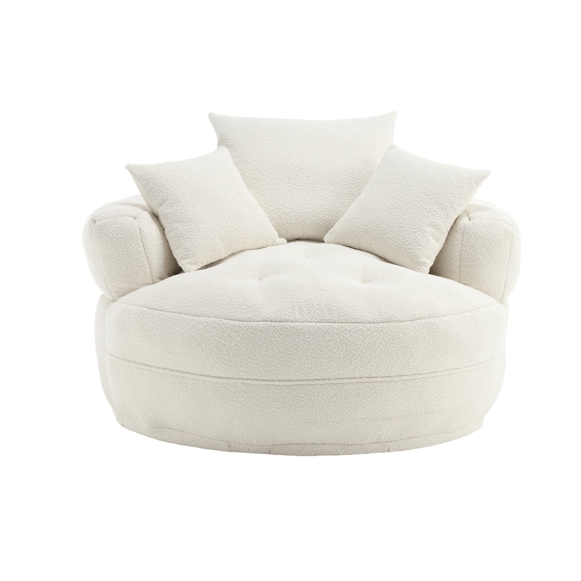 Chenille Sponge single sofa,No Assembly Required,Fluffy Modern Sleeper