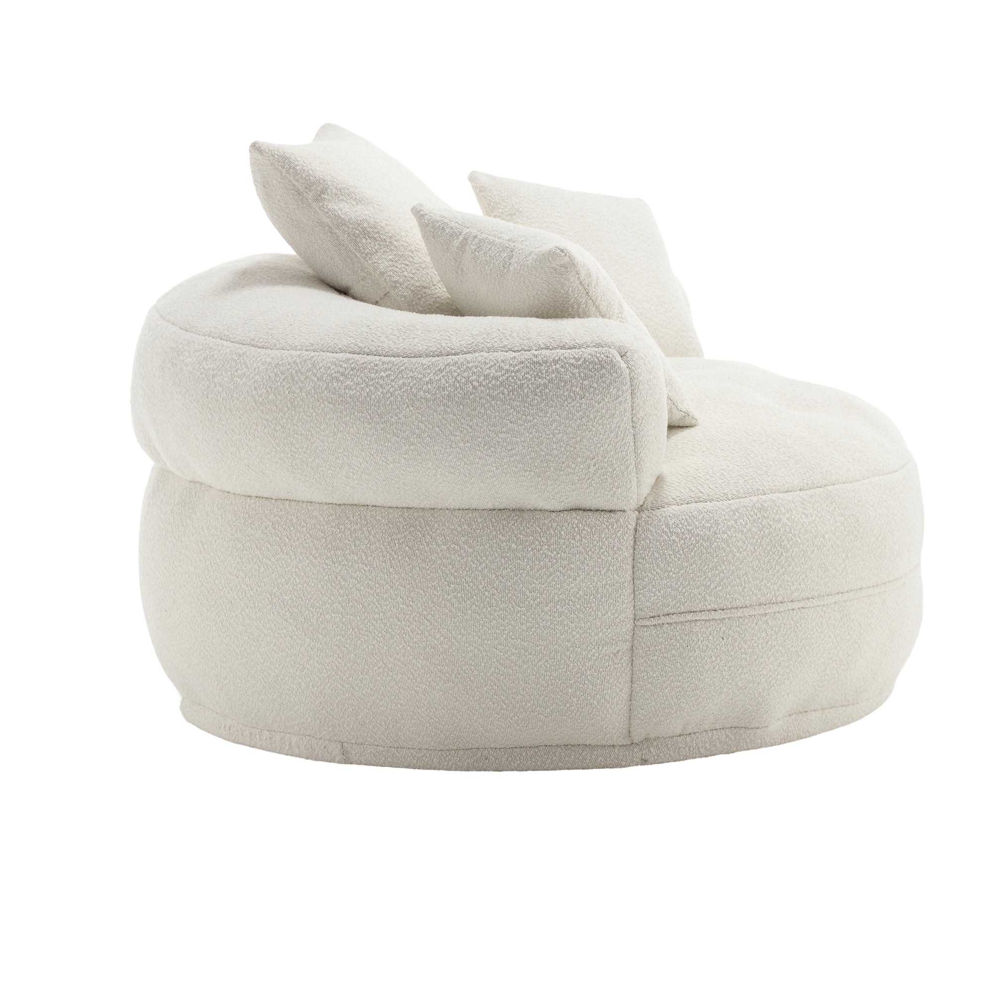 Chenille Sponge single sofa,No Assembly Required,Fluffy Modern Sleeper