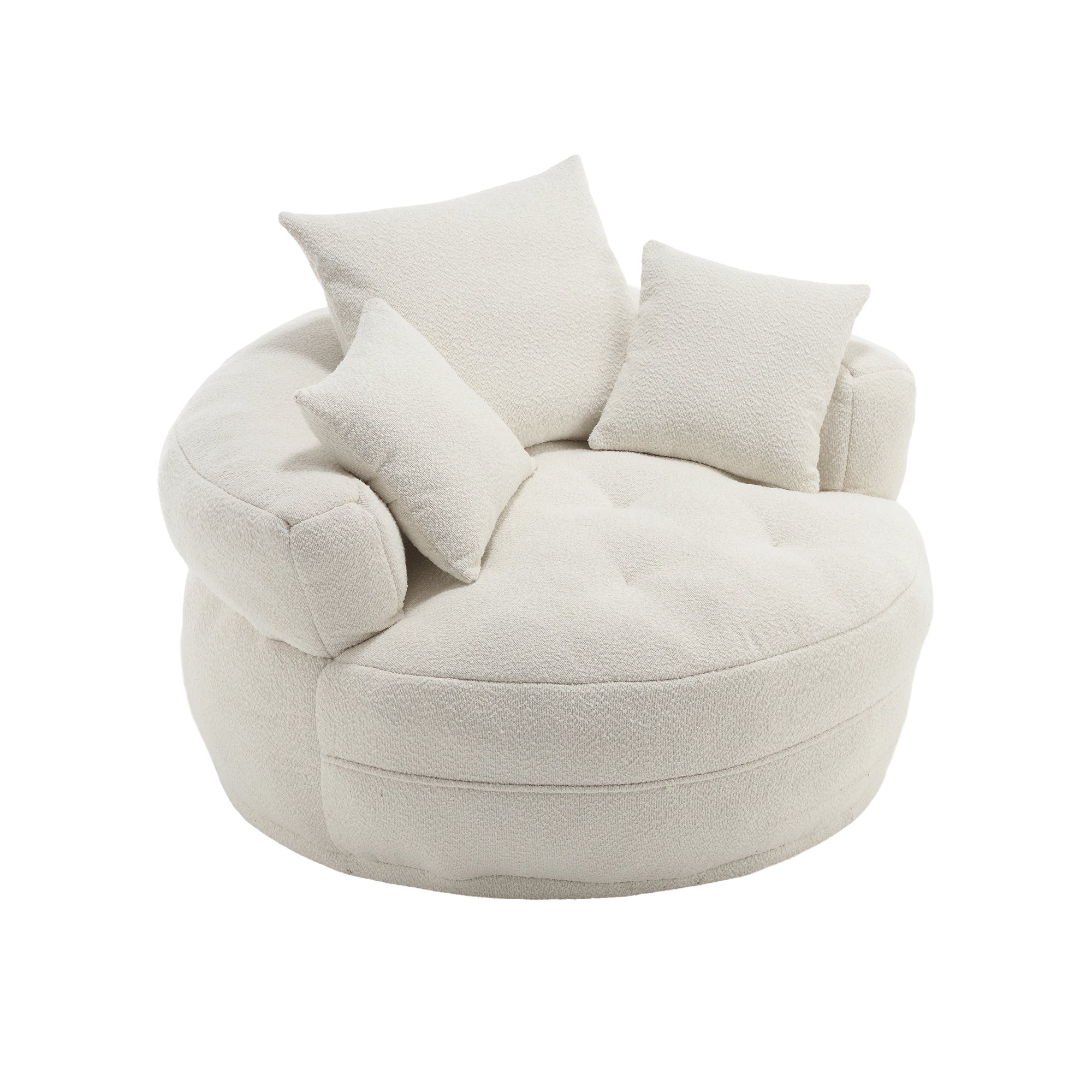 Chenille Sponge single sofa,No Assembly Required,Fluffy Modern Sleeper