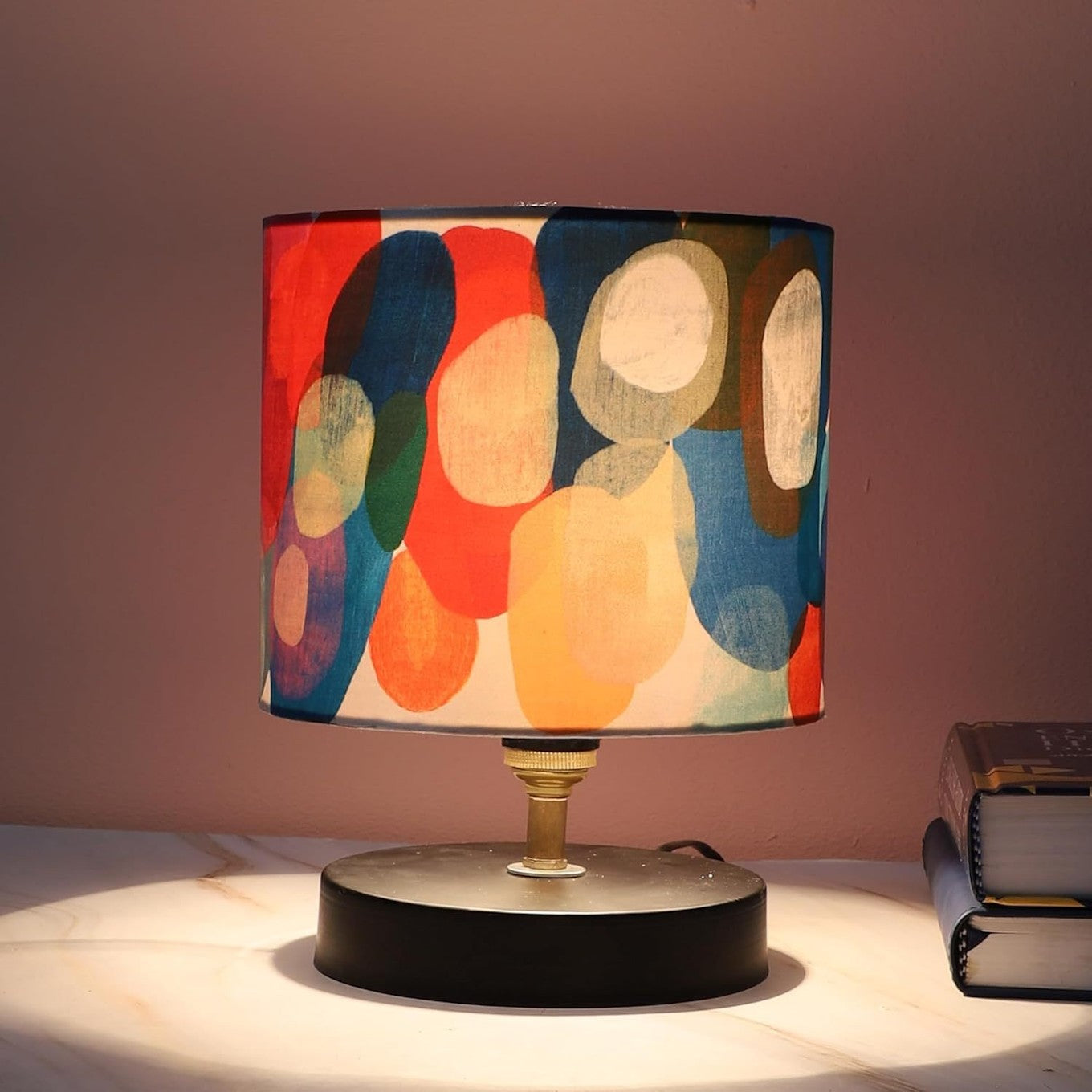 Table Lamp-Abstract Print