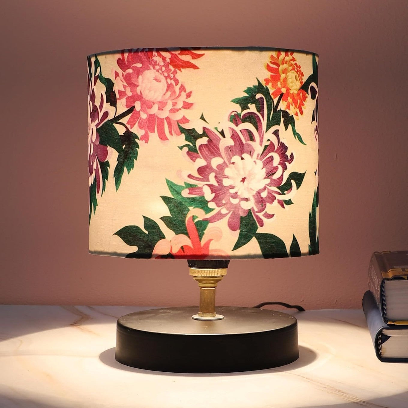 Table Lamp-Carnation Print