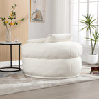 Chenille Sponge single sofa,No Assembly Required,Fluffy Modern Sleeper