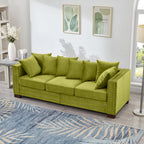 Modern Design Living Room Sofa 2+3 Seater Square armrest with Silver
