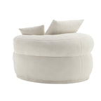 Chenille Sponge single sofa,No Assembly Required,Fluffy Modern Sleeper