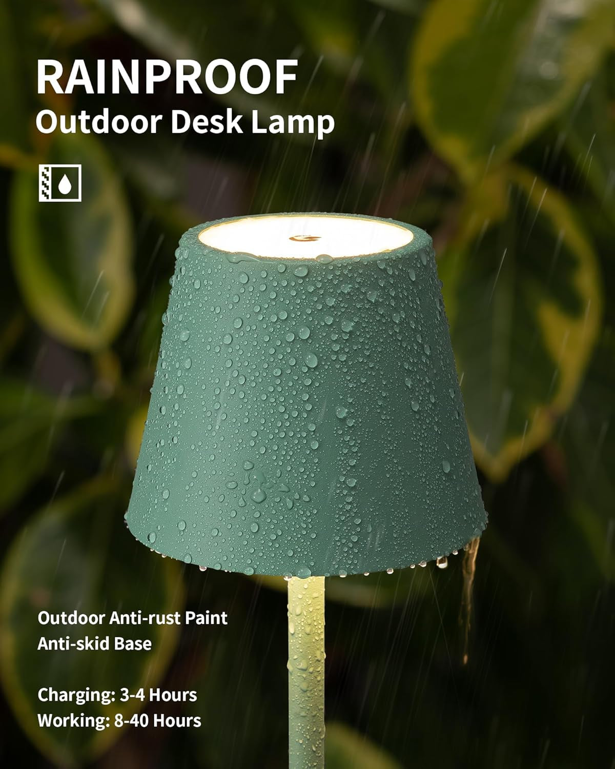 2 Pack Cordless Table Lamp,Portable LED Desk Lamp, 5000Mah Battery