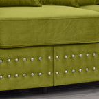 Modern Design Living Room Sofa 2+3 Seater Square armrest with Silver