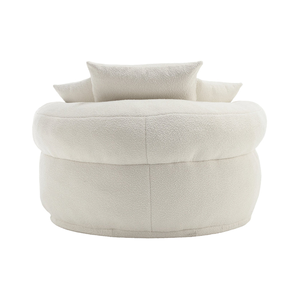 Chenille Sponge single sofa,No Assembly Required,Fluffy Modern Sleeper