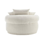 Chenille Sponge single sofa,No Assembly Required,Fluffy Modern Sleeper