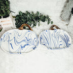 Martha Blue Pumpkin Plate