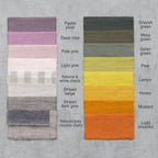 Set of linen coasters