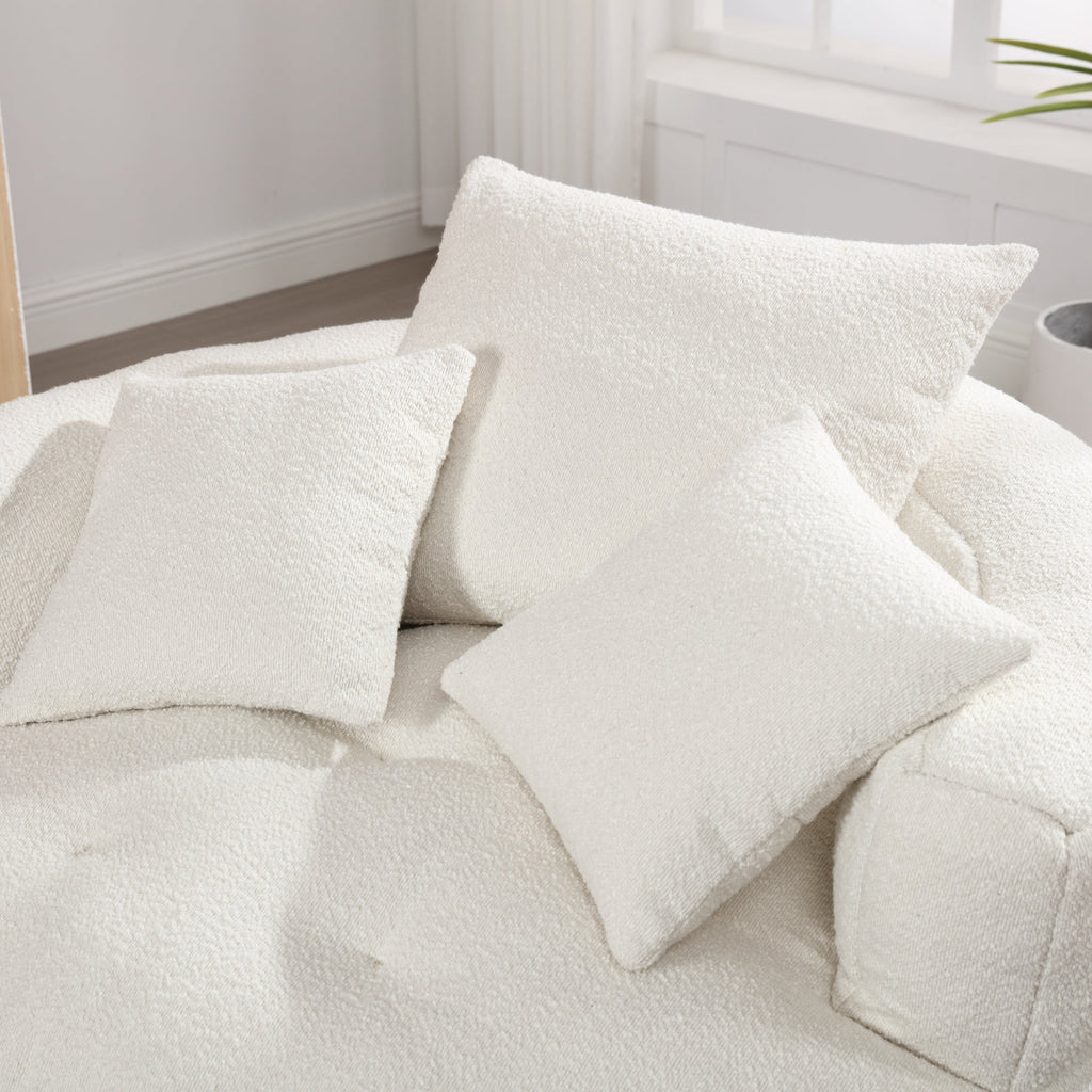 Chenille Sponge single sofa,No Assembly Required,Fluffy Modern Sleeper