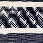 Zig Zag Accent Cotton Pillow Cover.