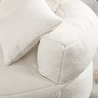 Chenille Sponge single sofa,No Assembly Required,Fluffy Modern Sleeper