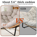 Cozy Retreat Modern Rattan Papasan Chair